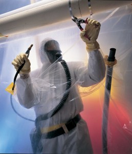 asbestos being removed